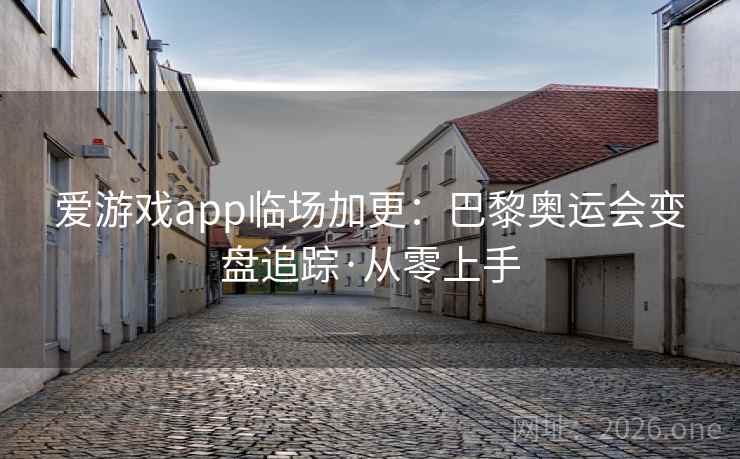 爱游戏app临场加更：巴黎奥运会变盘追踪·从零上手