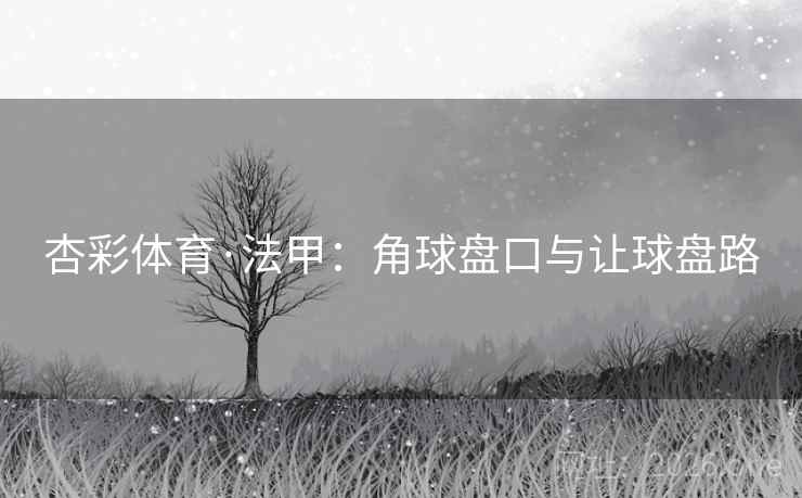 详细阅读:杏彩体育·法甲:角球盘口与让球盘路 杏彩体育·法甲:角球盘口与让球盘路